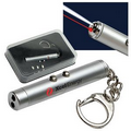 Laser Pointer & LED Light Key Chain